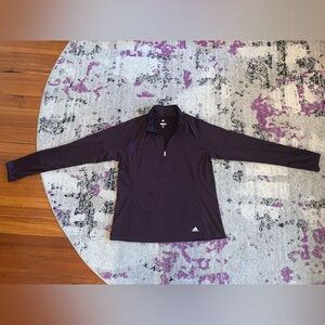 Adidas lightweight quarter-zip golf pullover!
